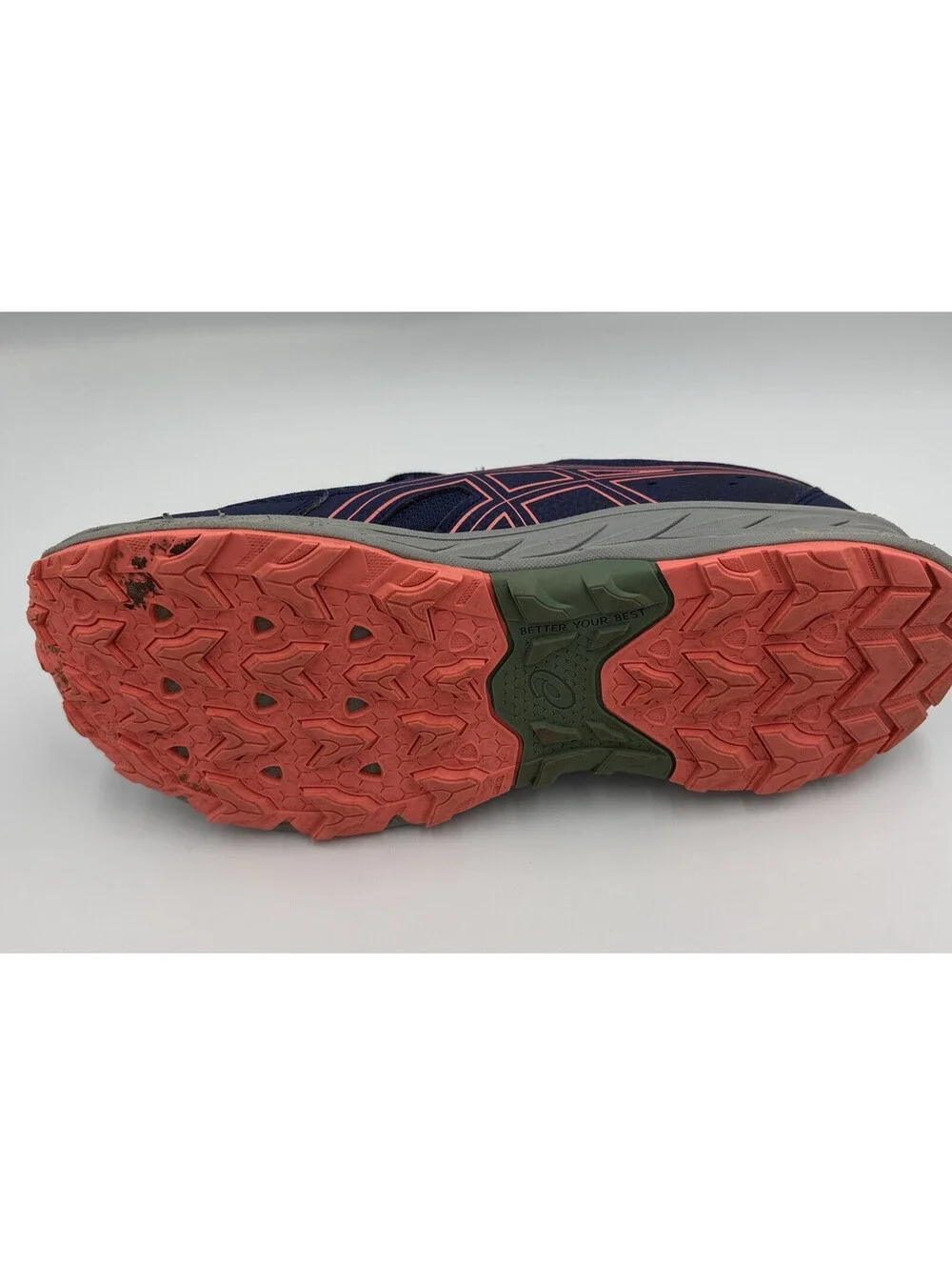 ASICS Pre Venture 9 Indigo Blue Papaya Trail Shoes Women's 8.5 Kids 7